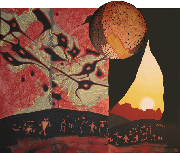Merrill Steiger - Dawn of a New Age, Acrylic on Canvas, 24" x 30", 2011